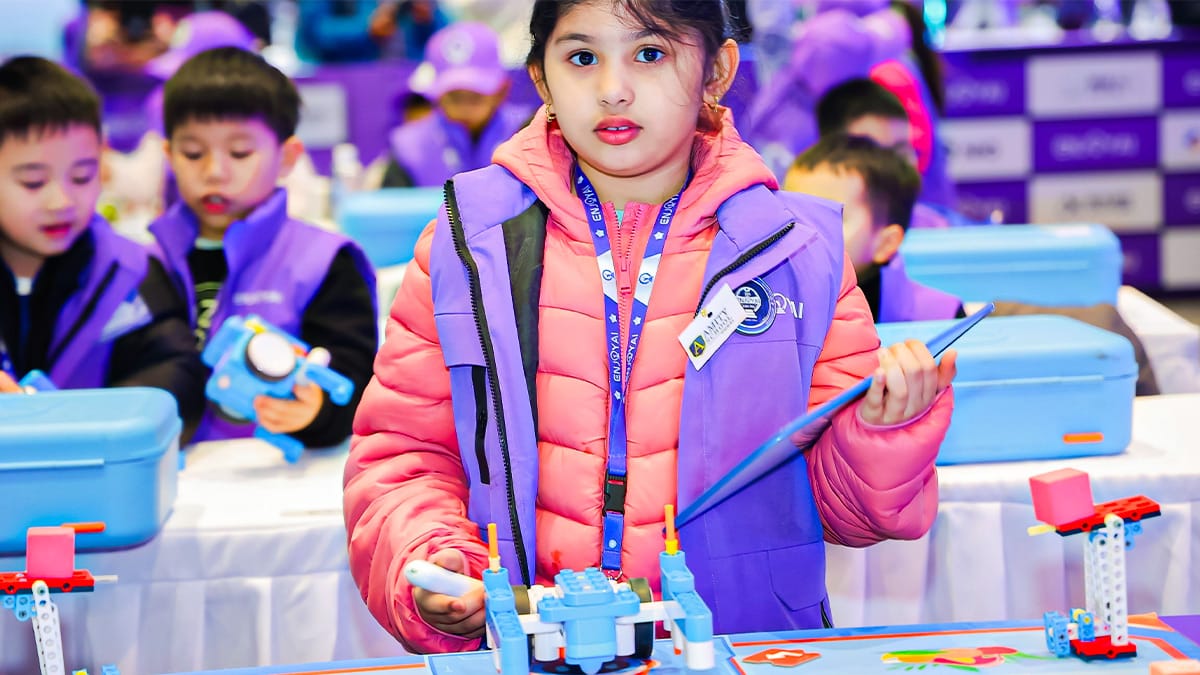 STEM Study Tours engage young learners in building and programming activities