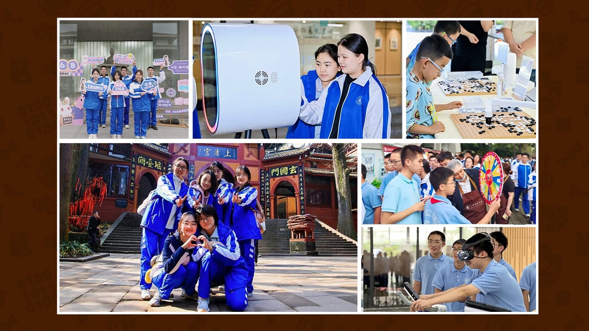 Shishi High School students participating in extracurricular activities and cultural events