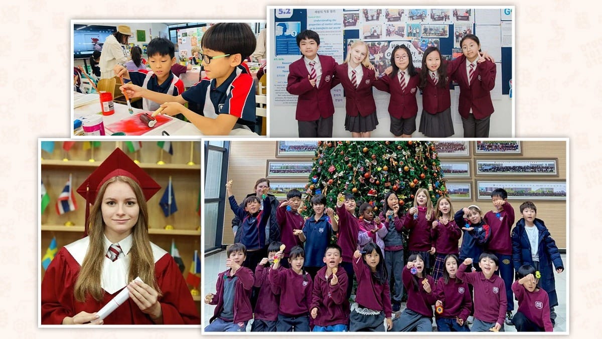Canadian International School of Hefei students in classroom and holiday activities