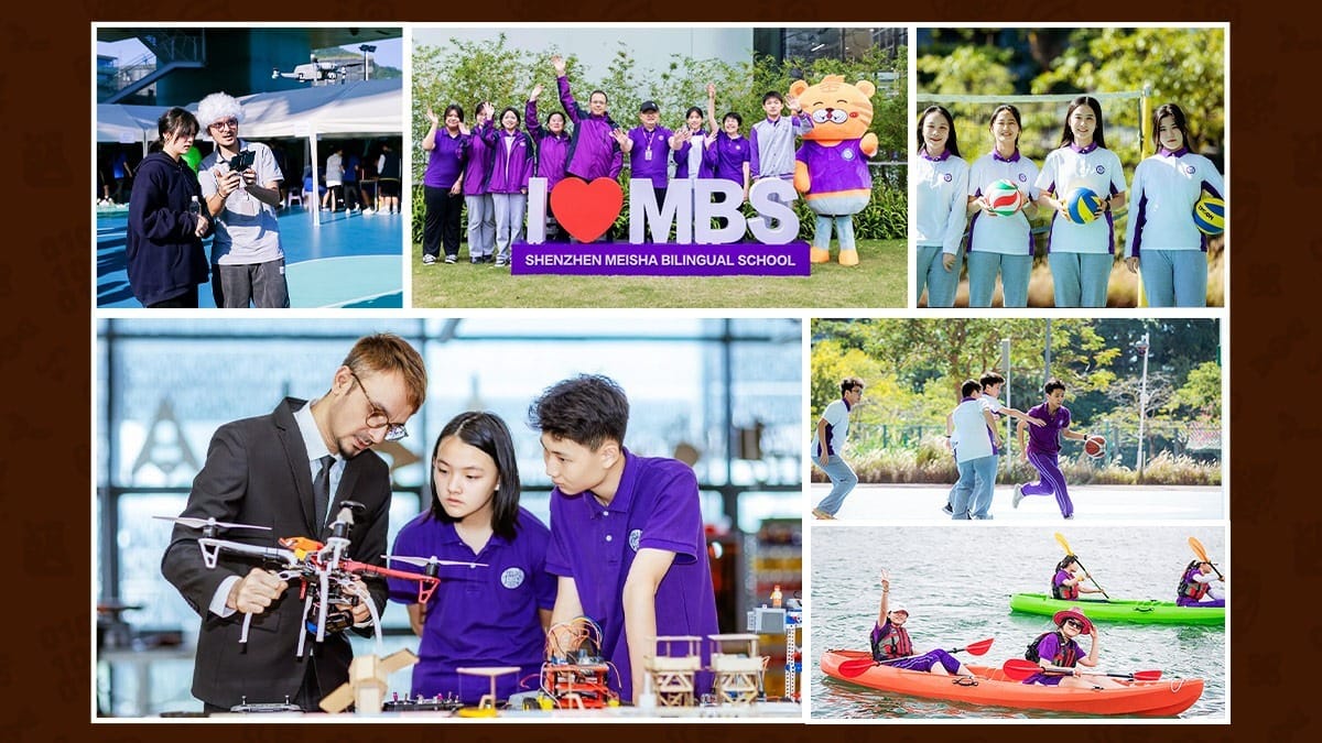 Vanke Education Groups students in drone tech, sports, and kayaking activities