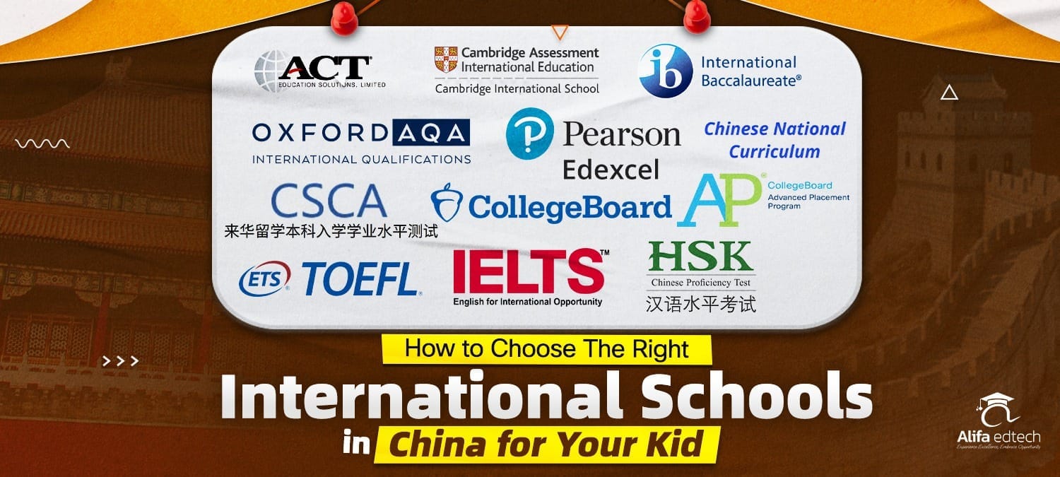 International schools in China selection guide showing curriculum options and entrance exams