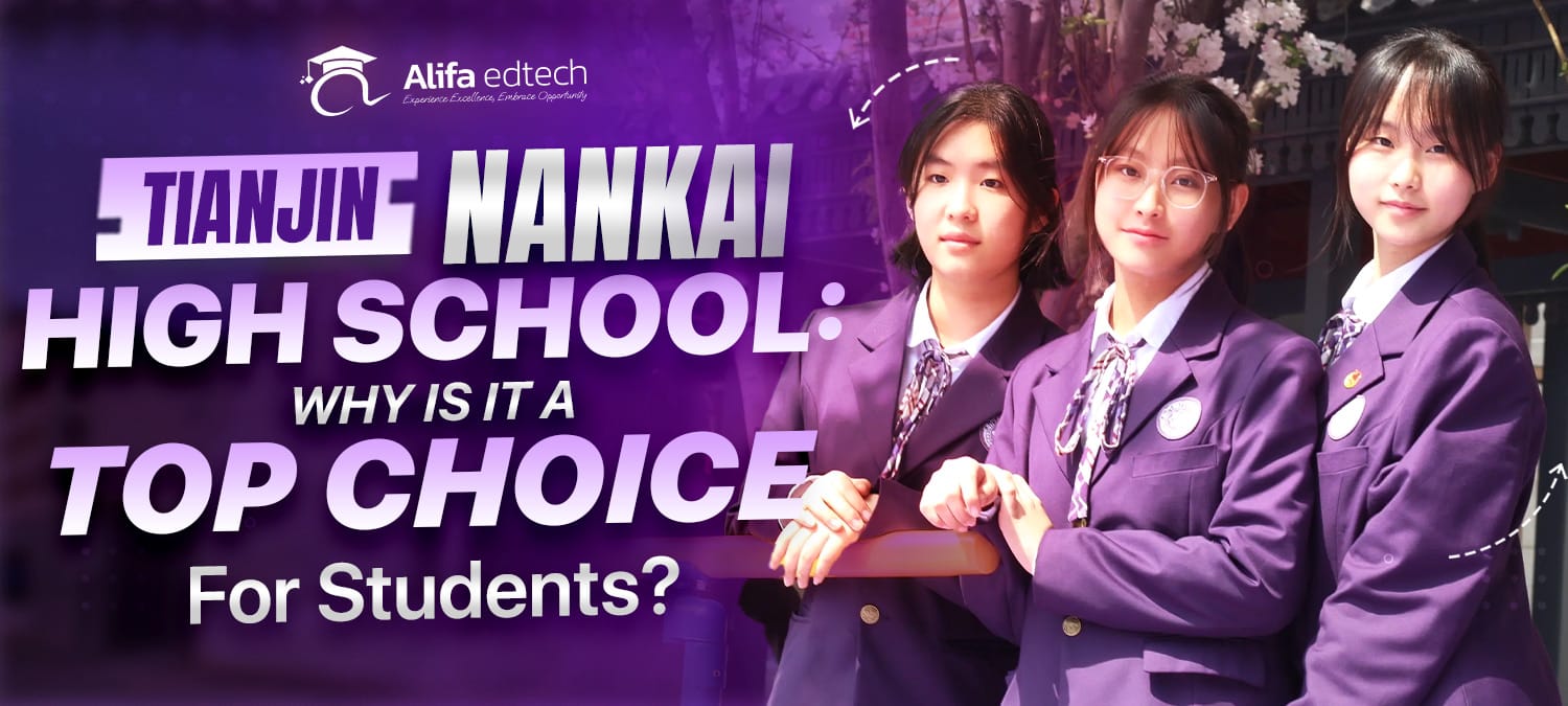 Tianjin Nankai High School students in purple uniforms for top choice education blog