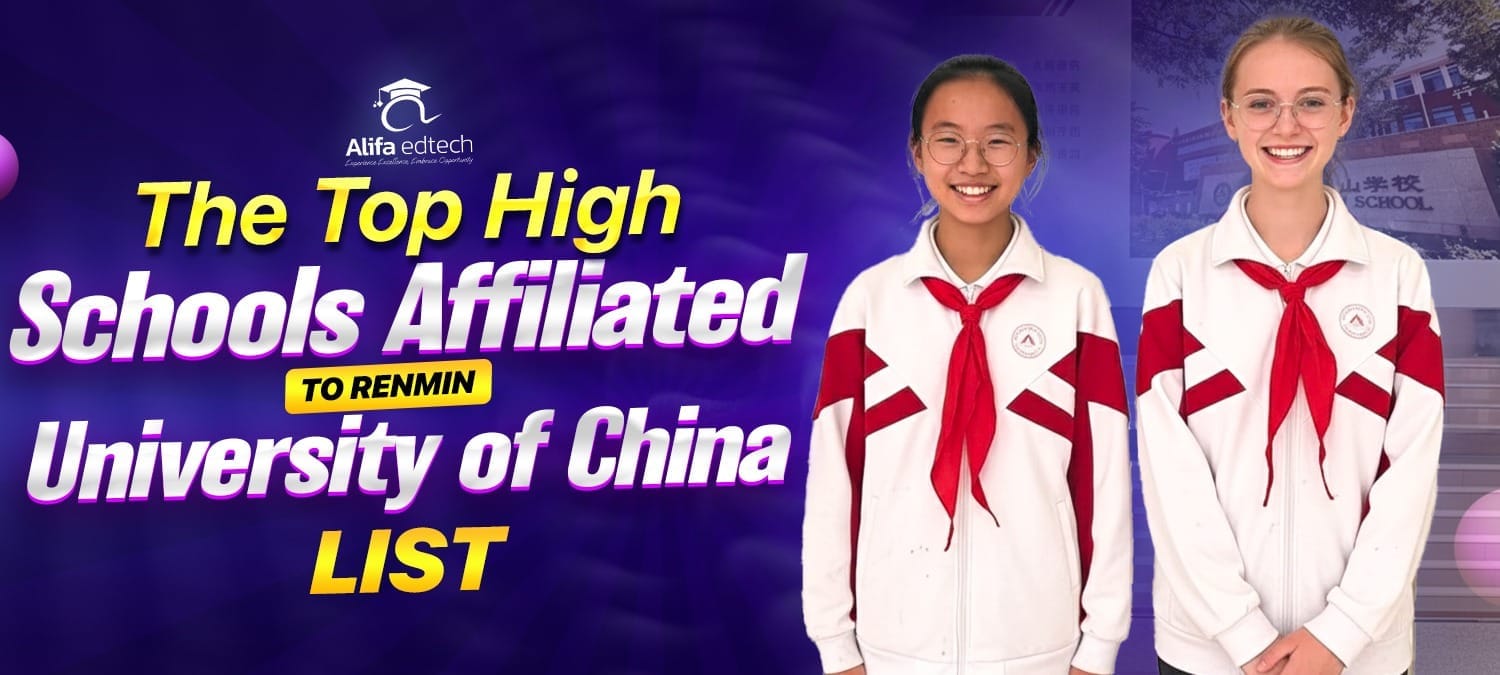 The High School Affiliated to Renmin University of China students in uniform smiling