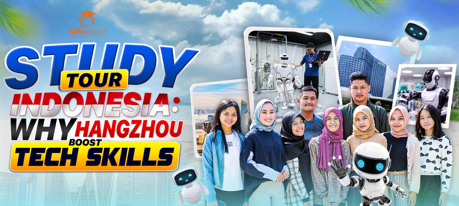 Study tour Indonesia students explore Hangzhou robotics and technology exhibitions